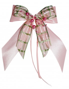 Weihnachtsschleifen Schleifen Geschenke Weihnachten WS1954 im 10er Set - rosa, grün