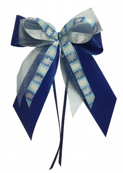 Weihnachtsschleifen Schleifen Geschenke Weihnachten WS2014 im 10er Set - hellblau, blau, weiß