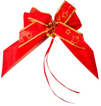 Weihnachtsschleifen Schleifen Geschenke Weihnachten WS2224 im 10er Set - rot, gold