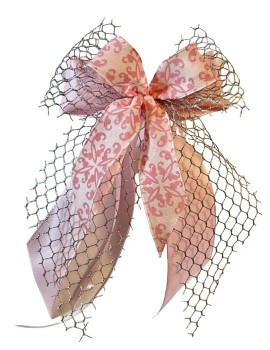 Weihnachtsschleifen Schleifen Geschenke Weihnachten WS2325 im 10er Set - silber, rosa
