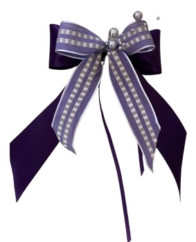 Weihnachtsschleifen Schleifen Geschenke Weihnachten WS2328 im 10er Set - flieder, lila, weiß