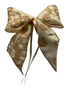 Weihnachtsschleifen Schleifen Geschenke Weihnachten WS2354 im 10er Set - creme, beige, ivory, gold