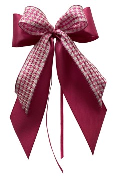 Weihnachtsschleifen Schleifen Geschenke Weihnachten WS2361 im 10er Set - altrosa, pink, weiß, kariert