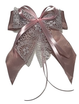 Weihnachtsschleifen Schleifen Geschenke Weihnachten WS2439 im 10er Set - antikrosa, blush, weiß VINTAGE