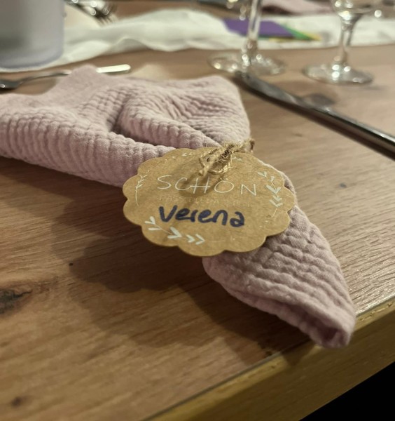 Vermietung von Musselin Stoff Servietten ca. 40 cm x 40 cm - Farbe antikrosa / 1,10 €