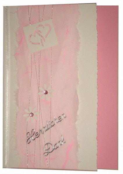 10 x Dankeskarten Hochzeit Verlobung DK008