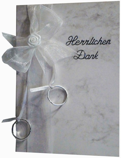 10 x Dankeskarten Hochzeit Verlobung DK029