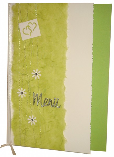 2 x Menükarten Hochzeit Verlobung MK008