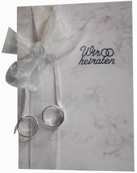 10 x Einladungen Hochzeit Verlobung KH029