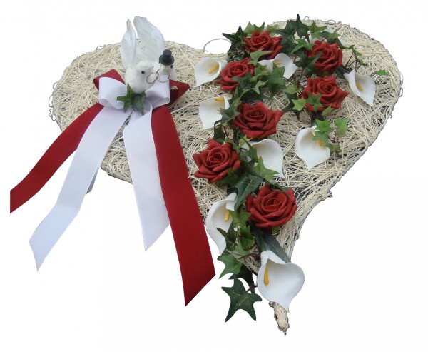 Autodekoration " Jennifer " mit Calla & Rosen AU0001 - bordeaux