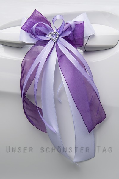 6-tlg Autoschmuck " Lilly "  AU0006 - flieder, lila