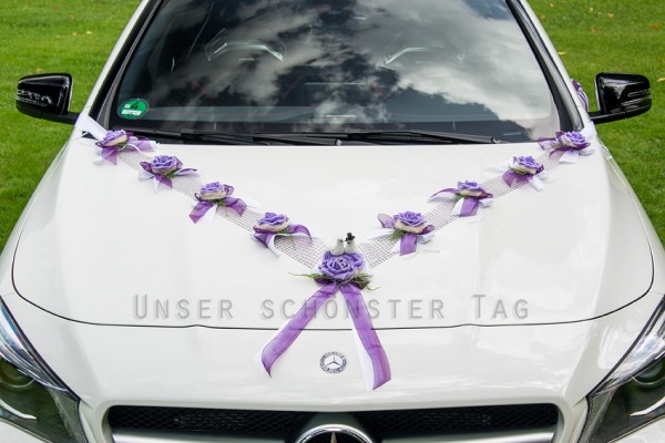 6-tlg Autoschmuck " Lilly "  AU0006 - flieder, lila
