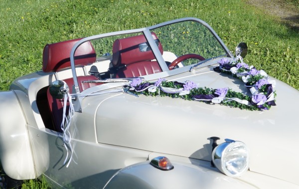 Autoschmuck Girlande " Iyv " AU0009 - lila, flieder
