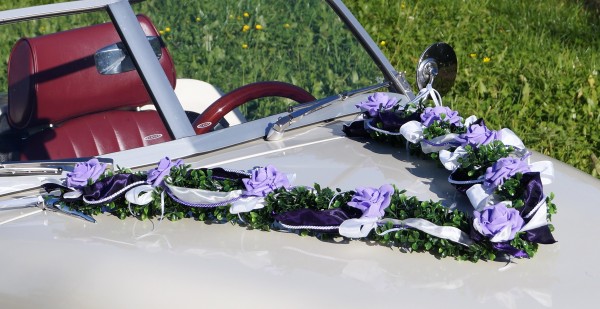 Autoschmuck Girlande " Iyv " AU0009 - lila, flieder