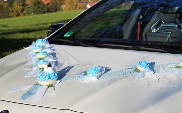 Autoschmuck " Lilly " AU0014 - hellblau, türkis