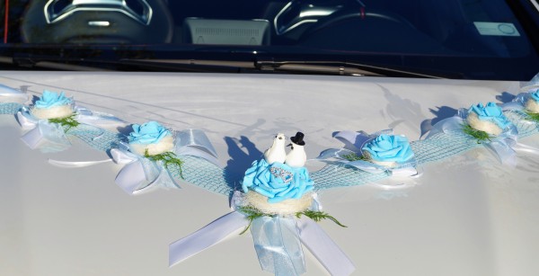 Autoschmuck " Lilly " AU0014 - hellblau, türkis