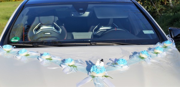 Autoschmuck " Lilly " AU0014 - hellblau, türkis