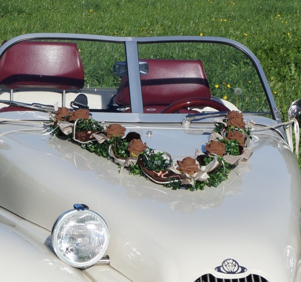 Autoschmuck Girlande " Ivy " AU0025 - braun, cappuccino