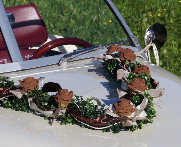 Autoschmuck Girlande " Ivy " AU0025 - braun, cappuccino