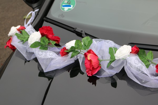 handmade ** Autoschmuck Hochzeit NEU 1,8m Girlande