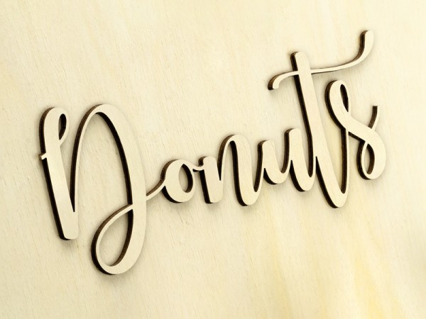 Donut Wand zur Hochzeit aus Holz mieten / 12 €