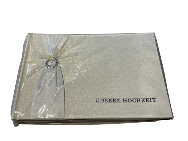 Gästebuch cremeweiss Ringe GB0009 Fotoalbum