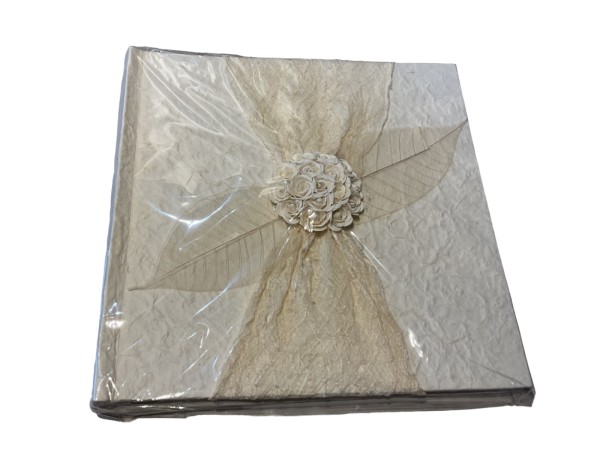 Gästebuch Hochzeit Rosen Kreis GB0014 Fotoalbum cremeweiss