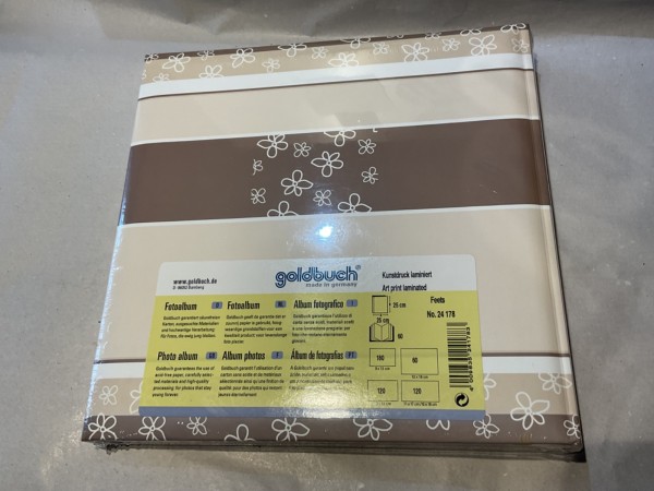 Gästebuch beige, taupe, braun Baby / Geburt GB0018 Fotoalbum