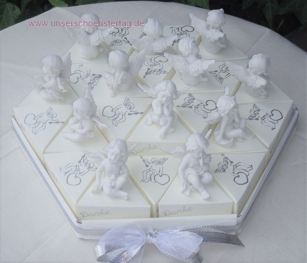 Gastgeschenke Torte Engel zur Geburt Taufe Kommunion Hochzeit GG0039