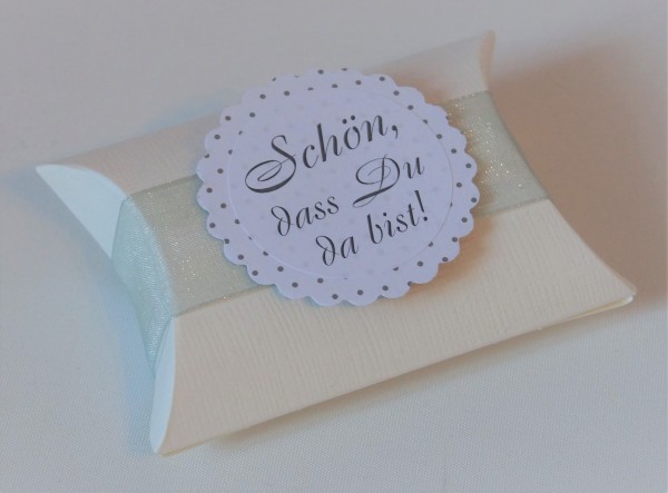 Gastgeschenke Hochzeit Mandeln Taufe Kommunion Konfirmation GG0045 grau