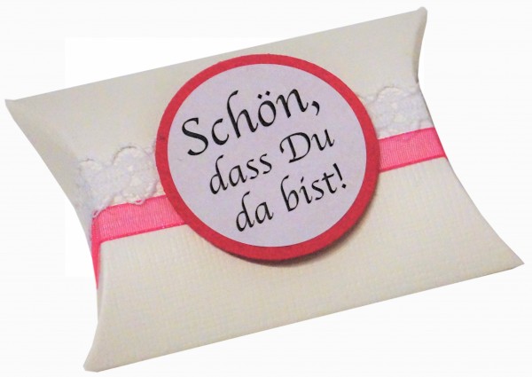Gastgeschenke Mandeln Vintage Spitze Hochzeit Taufe Kommunion Konfirmation GG0051 pink