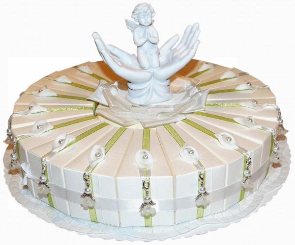 Gastgeschenke Torte zur Hochzeit Geburt Taufe Kommunion GG0085 Engel 