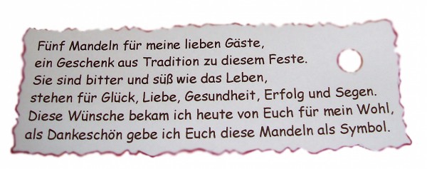 10 Spruchkärtchen Gastgeschenke Kommunion Taufe Hochzeit GG0076