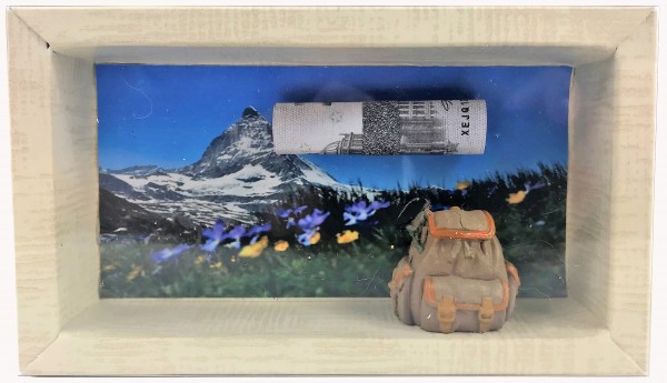 Geldgeschenk Gutschein Alm Hütte wandern GS022