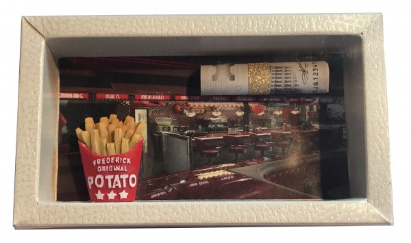 Geldgeschenk Gutschein Burger Pommes Diner GS090