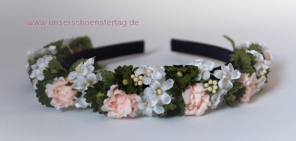 Haarschmuck Haarreif Braut Hochzeit Kommunion Blumenkinder HS0019