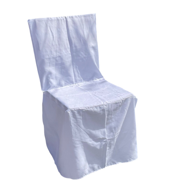 Vermietung von Stuhlhussen Hochzeit - eckige Lehne 2 Biergartenstuhl / 3,50 €