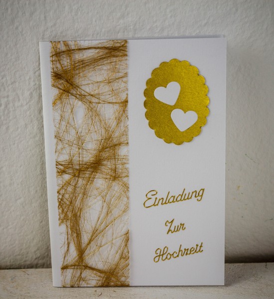 10 x Einladung Einladungskarte Hochzeit Einladungen KH002