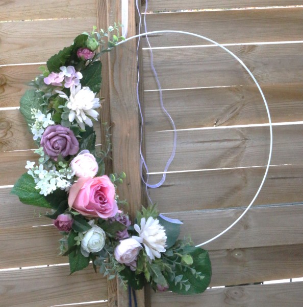 handmade ** großer LOOP Vintage Hochzeit BOHO Türkranz NEU