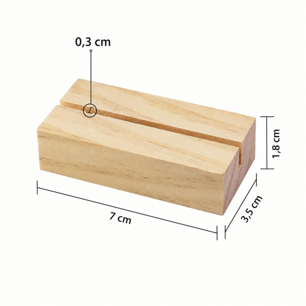 Kartenhalter aus Holz – Menükartenhalter & Tischkartenhalter zur Miete / 0,50 €