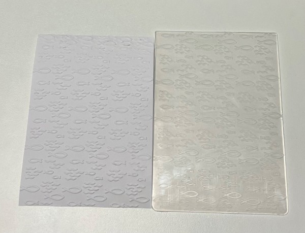 Prägeschablone Fische zur Kartengestaltung DIY - PRÄ001