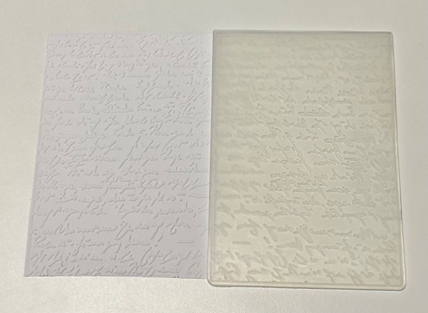 Prägeschablone kleine Schrift zur Kartengestaltung DIY - PRÄ003