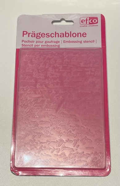 Prägeschablone kleine Schrift zur Kartengestaltung DIY - PRÄ003