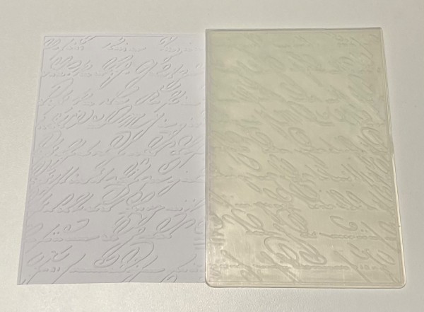 Prägeschablone große Schrift zur Kartengestaltung DIY - PRÄ005