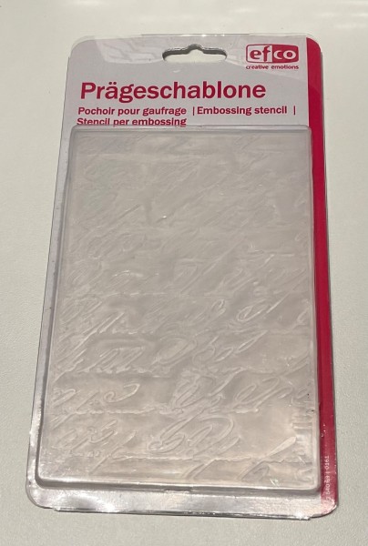 Prägeschablone große Schrift zur Kartengestaltung DIY - PRÄ005