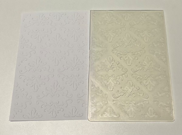 Prägeschablone BAROCK Muster zur Kartengestaltung DIY - PRÄ006