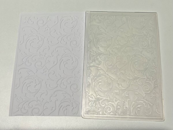 Prägeschablone florales Muster zur Kartengestaltung DIY - PRÄ007 Ranken