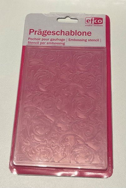 Prägeschablone florales Muster zur Kartengestaltung DIY - PRÄ007 Ranken