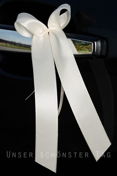 Antennenschleifen " Hanna " zur Hochzeit SCH0018 im 25er Set - creme, champagner, ivory