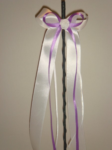 Antennenschleifen zur Hochzeit " Emily " SCH0038 im 10er Set - weiß, flieder